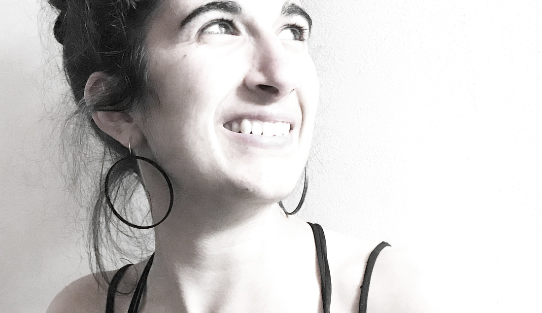 Big Circle earrings in black brass