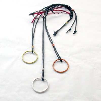 Circle and Eyeglasses Pendants