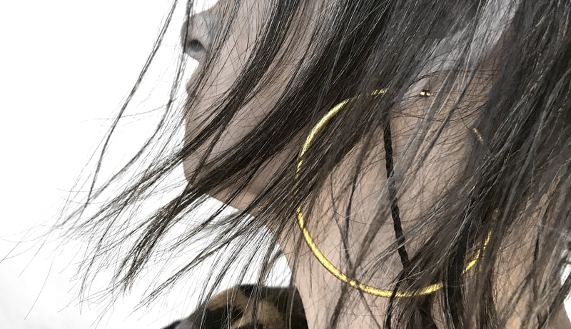 Large golden Hoops