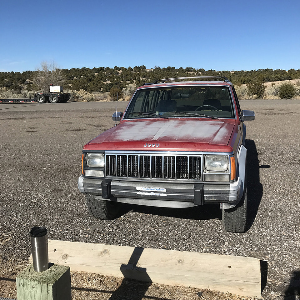 red jeep