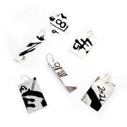 Earrings selection from the Black+White Graffiti Jewelry collection