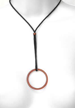 Circle Pendant in copper