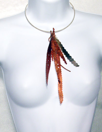 fat feather necklace