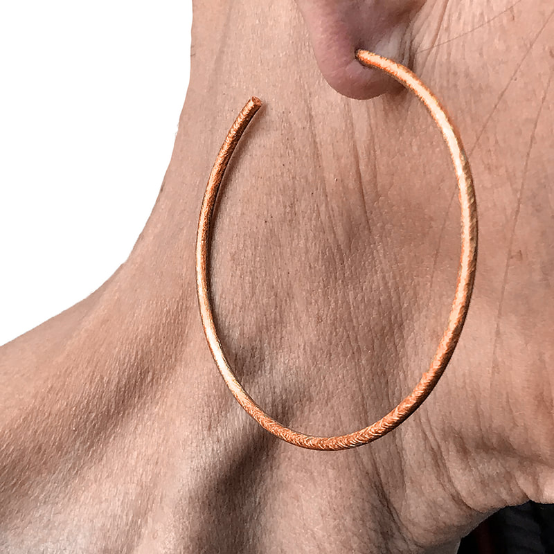 Large copper Hoops