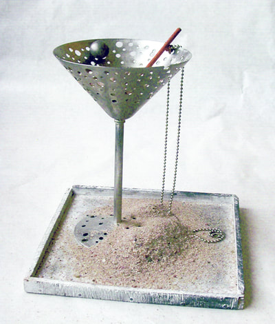 martini dry set with tray